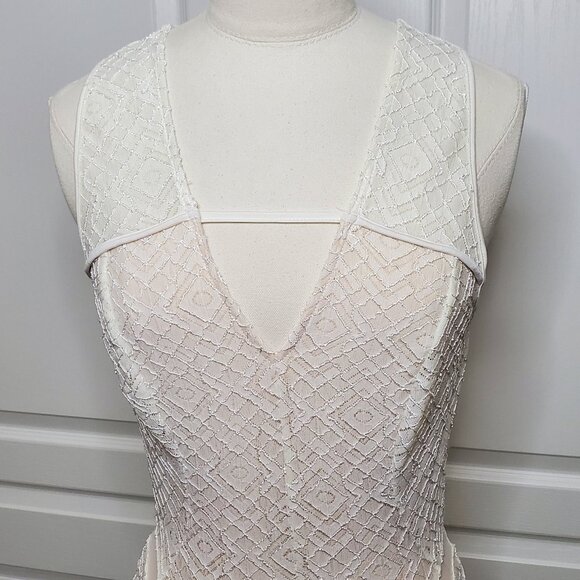 Guess Maxi Dress Cream Size S - Picture 2 of 7